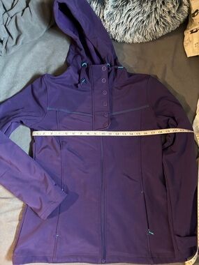 Purple Hooded Softshell Jacket - Women